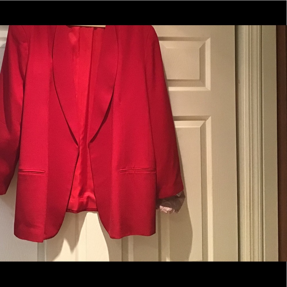 Red blazer 100% wool